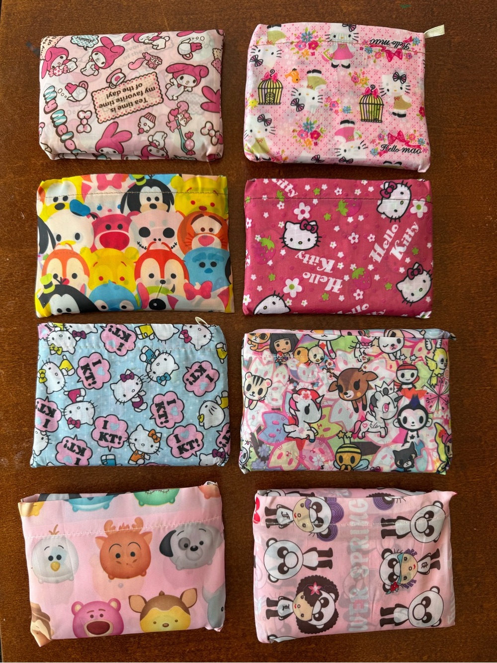 Assorted Pink Kids' Pajama Shorts Pack - Hello Kitty & Character Prints